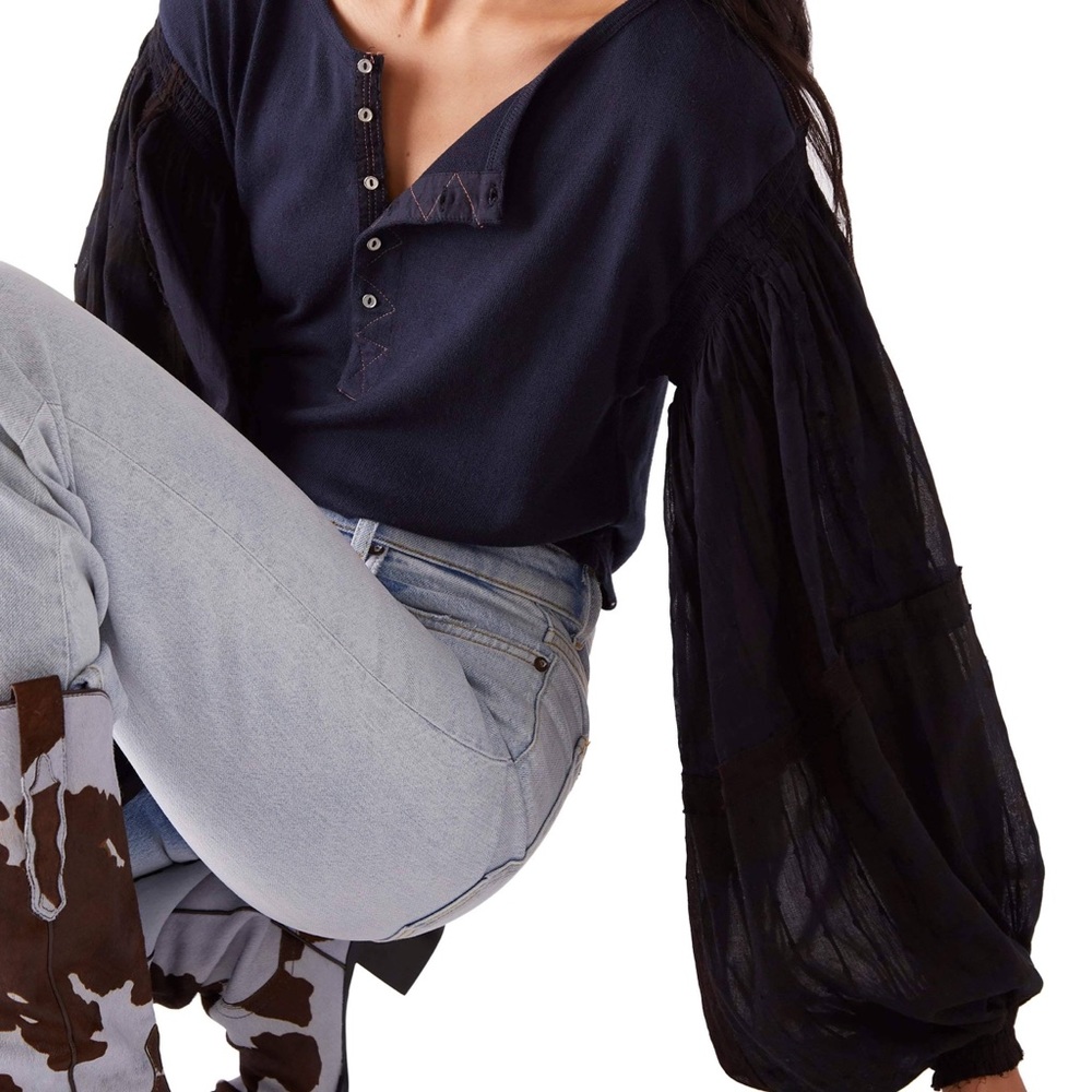 NWT Free People Light Magic Henley XL
